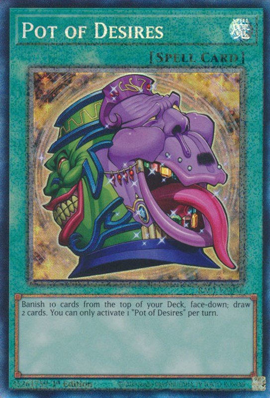 Pot of Desires [RA01-EN056] Prismatic Collector's Rare | Card Merchant Takapuna