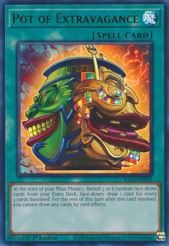 Pot of Extravagance [RA01-EN059] Ultra Rare | Card Merchant Takapuna