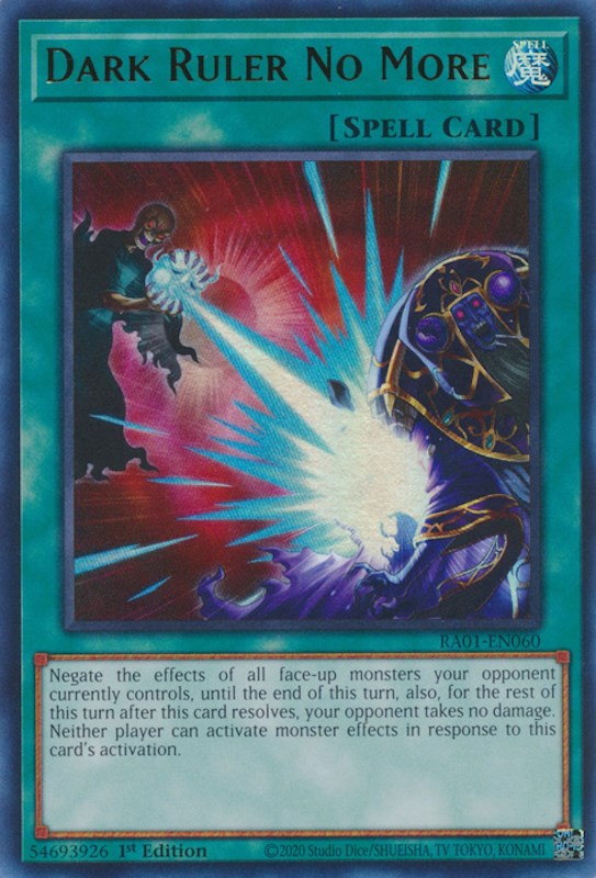 Dark Ruler No More [RA01-EN060] Ultra Rare | Card Merchant Takapuna