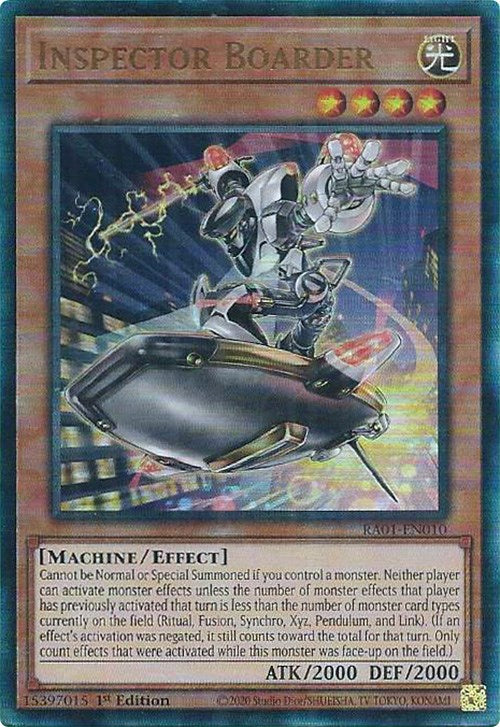Inspector Boarder [RA01-EN010] Prismatic Ultimate Rare | Card Merchant Takapuna