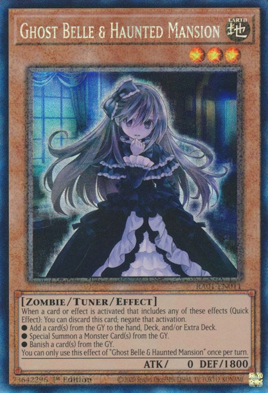 Ghost Belle & Haunted Mansion [RA01-EN011] Prismatic Collector's Rare | Card Merchant Takapuna