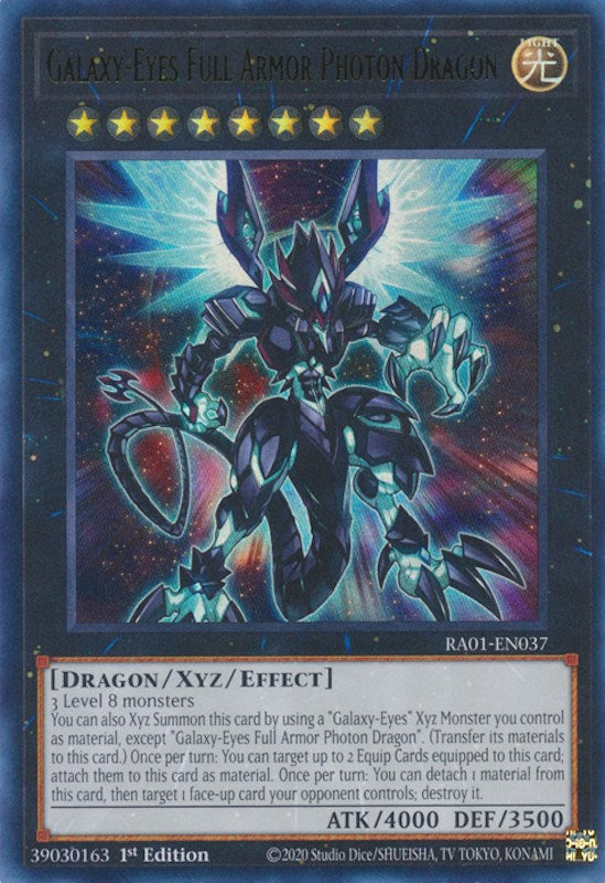 Galaxy-Eyes Full Armor Photon Dragon [RA01-EN037] Ultra Rare | Card Merchant Takapuna