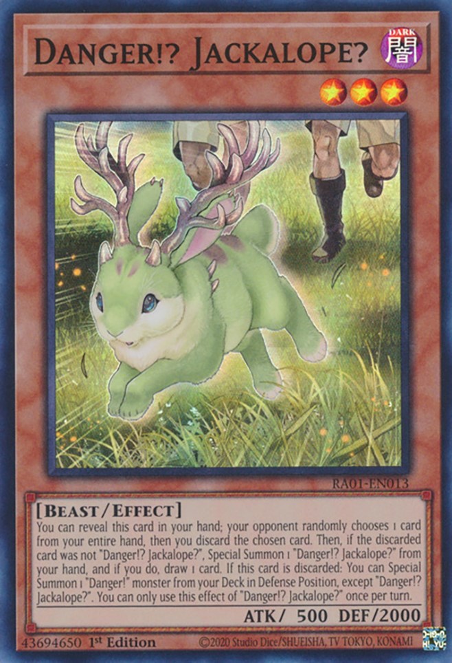 Danger!? Jackalope? [RA01-EN013] Super Rare | Card Merchant Takapuna