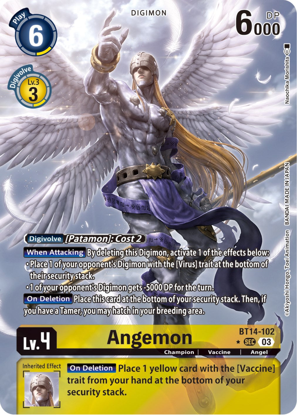 Angemon [BT14-102] (Alternate Art) [Blast Ace] | Card Merchant Takapuna