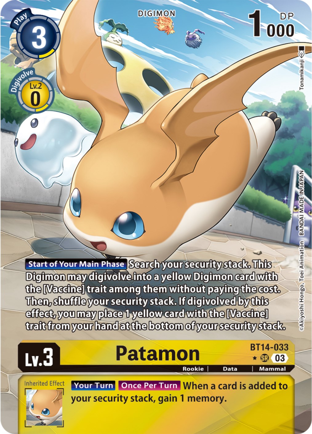 Patamon [BT14-033] (Alternate Art) [Blast Ace] | Card Merchant Takapuna