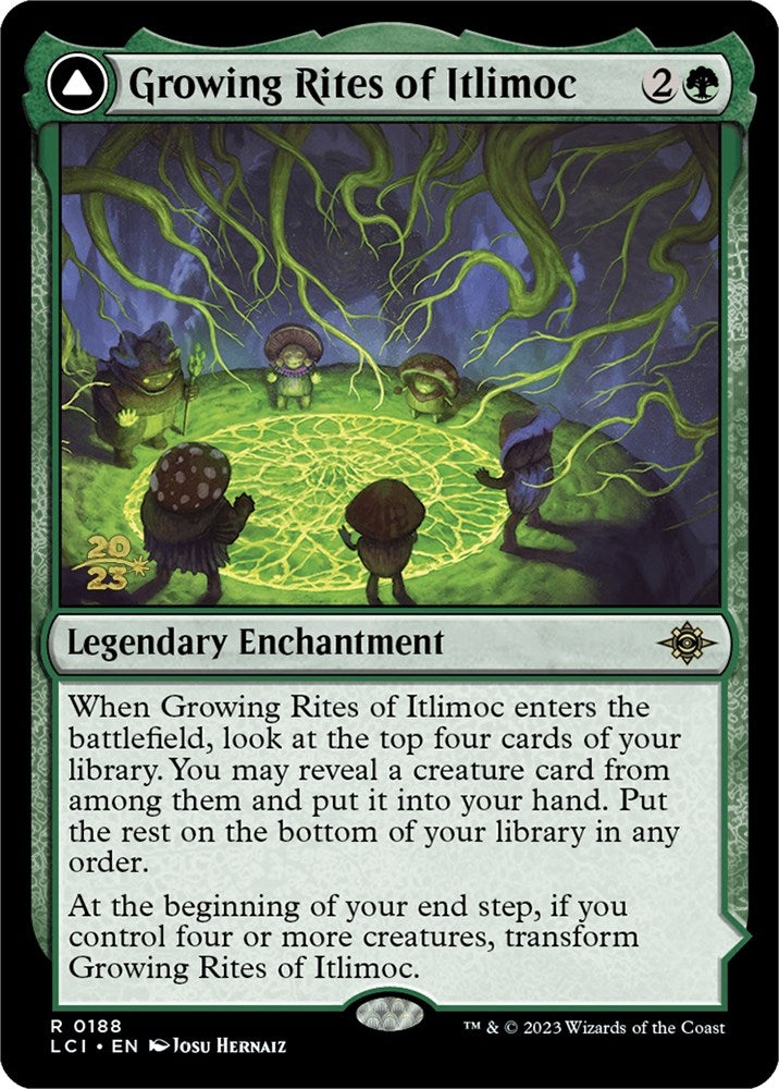 Growing Rites of Itlimoc // Itlimoc, Cradle of the Sun (LCI) [The Lost Caverns of Ixalan Prerelease Cards] | Card Merchant Takapuna