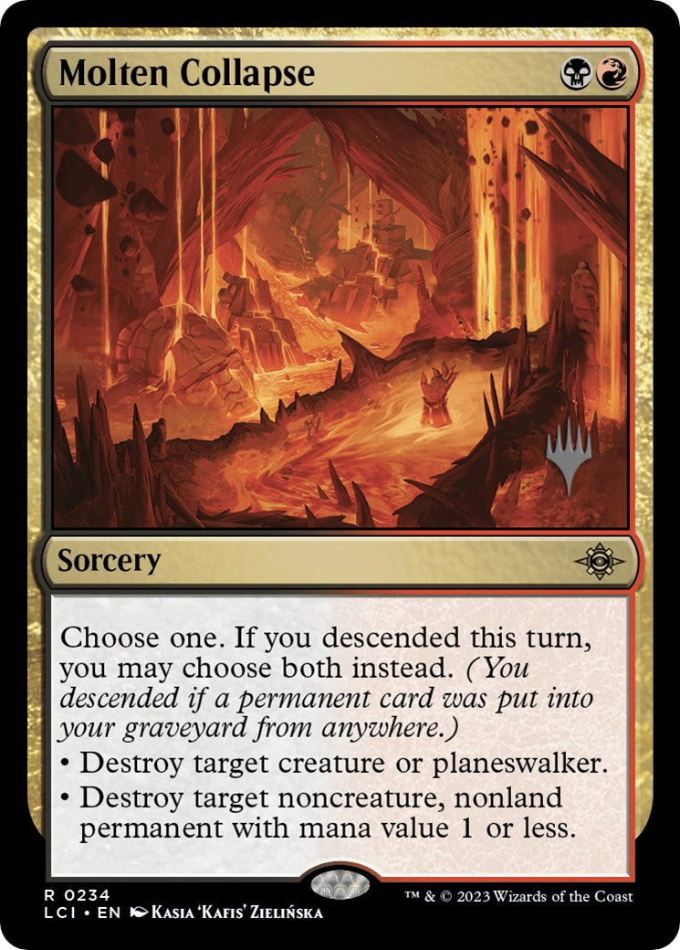 Molten Collapse (Promo Pack) [The Lost Caverns of Ixalan Promos] | Card Merchant Takapuna