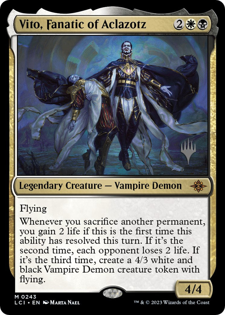 Vito, Fanatic of Aclazotz (Promo Pack) [The Lost Caverns of Ixalan Promos] | Card Merchant Takapuna