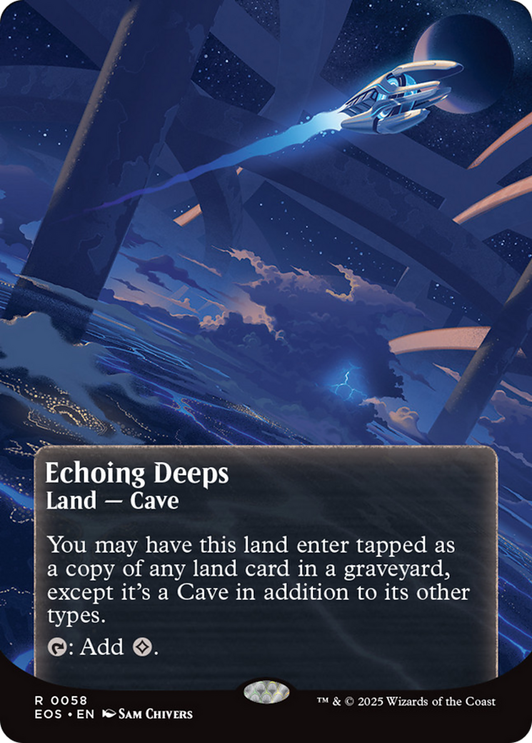 Echoing Deeps (0058) (Borderless) [Edge of Eternities: Stellar Sights] | Card Merchant Takapuna