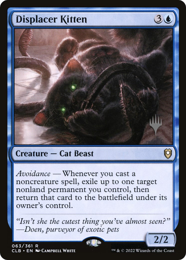 Displacer Kitten (Promo Pack) [Commander Legends: Battle for Baldur's Gate Promos] | Card Merchant Takapuna