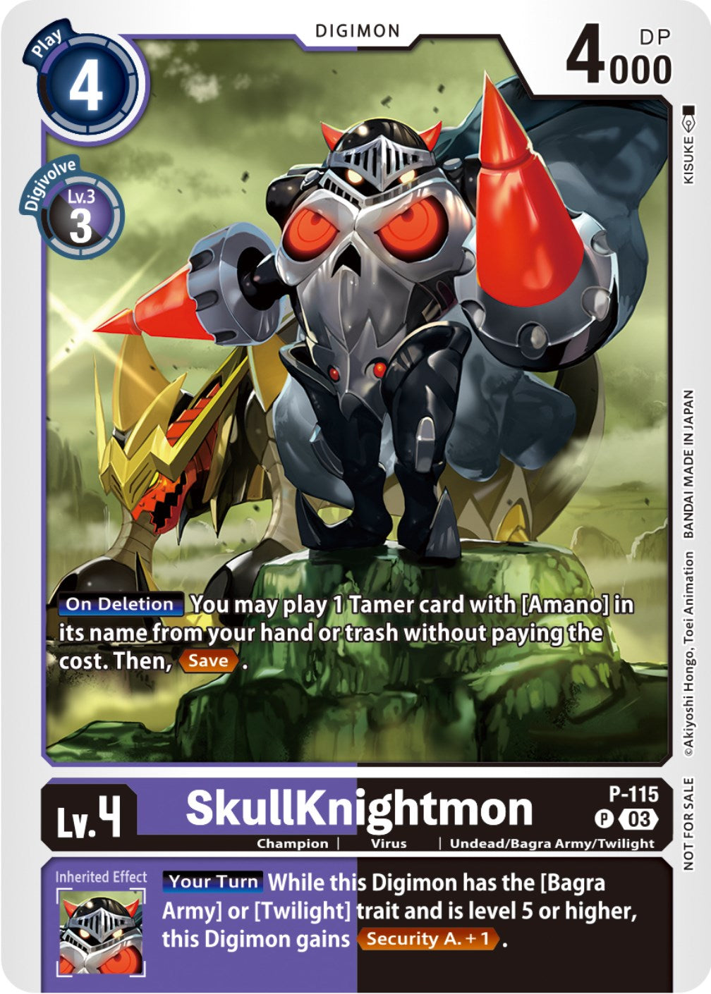 SkullKnightmon [P-115] (3rd Anniversary Survey Pack) [Promotional Cards] | Card Merchant Takapuna