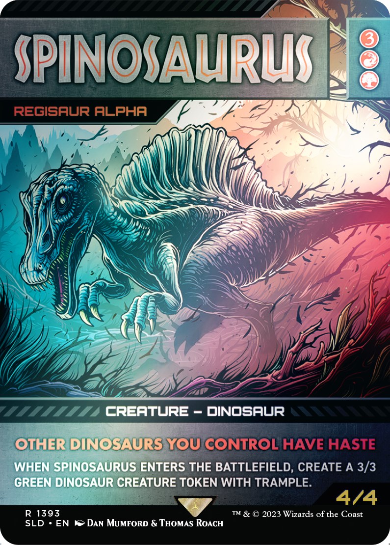 Spinosaurus - Regisaur Alpha (Rainbow Foil) [Secret Lair Drop Series] | Card Merchant Takapuna