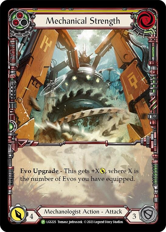 Mechanical Strength (Yellow) [LGS225] (Promo)  Rainbow Foil | Card Merchant Takapuna