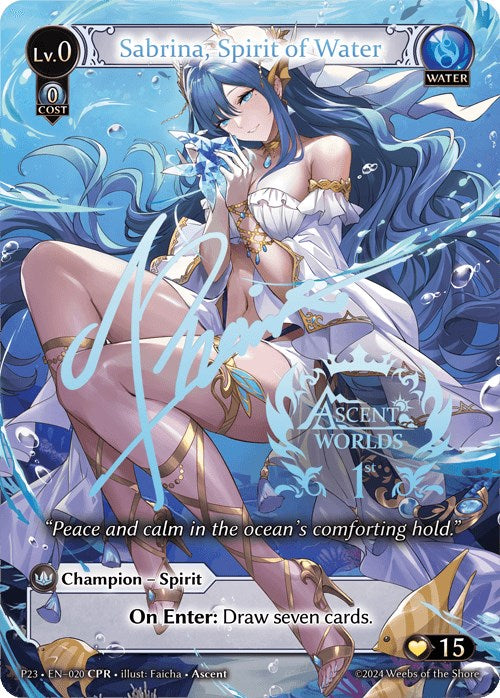 Sabrina, Spirit of Water (020) [Promotional Cards] | Card Merchant Takapuna