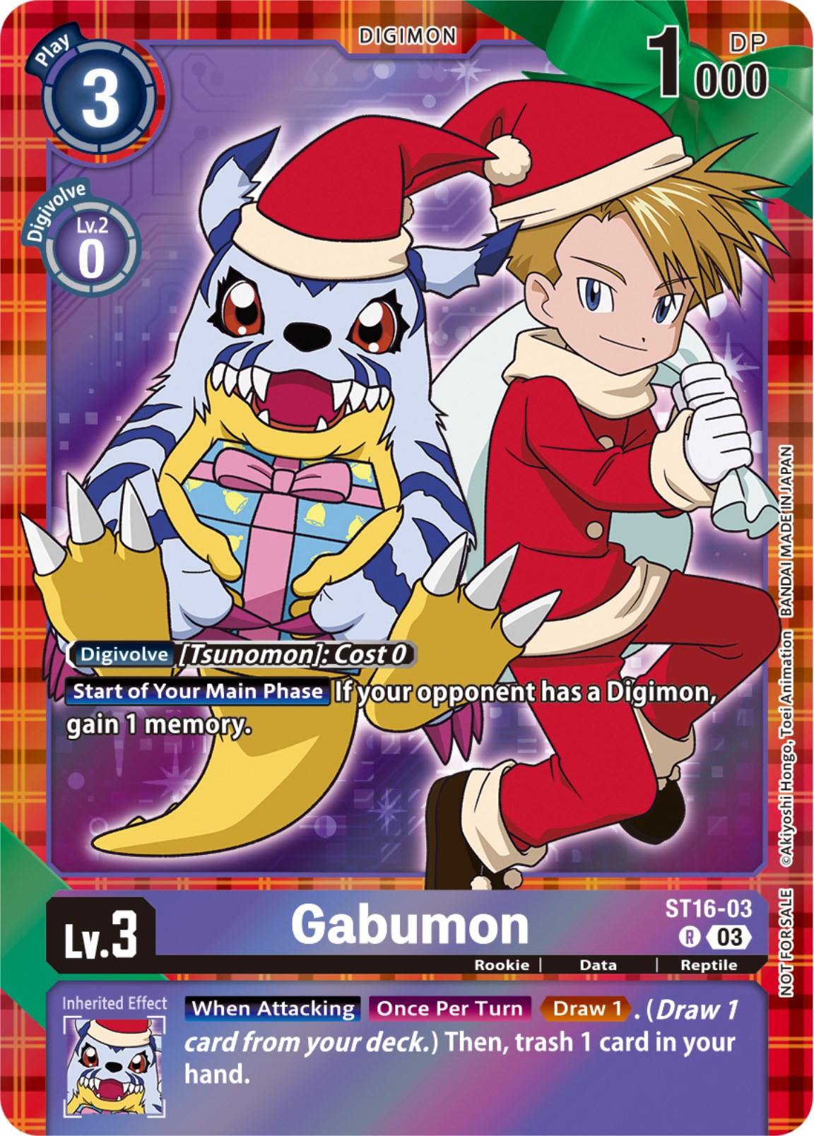 Gabumon [ST16-03] (Winter Holiday 2023) [Starter Deck: Wolf of Friendship] | Card Merchant Takapuna