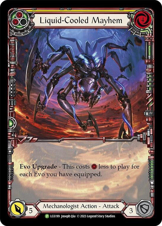 Liquid-Cooled Mayhem (Yellow) [LGS199] (Promo)  Rainbow Foil | Card Merchant Takapuna