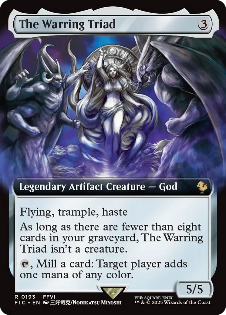 The Warring Triad (Extended Art) [FINAL FANTASY Commander] | Card Merchant Takapuna