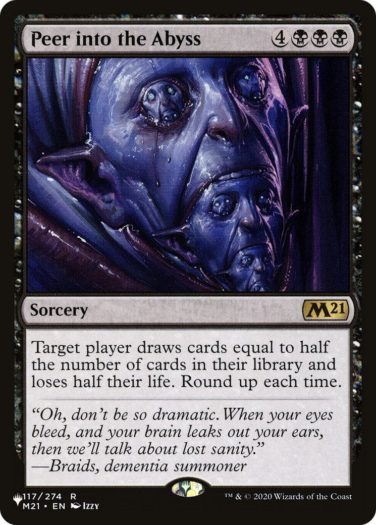 Peer into the Abyss [The List] | Card Merchant Takapuna