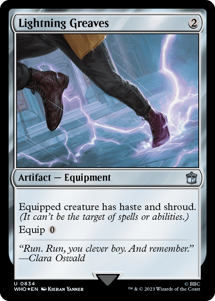 Lightning Greaves (Surge Foil) [Doctor Who] | Card Merchant Takapuna