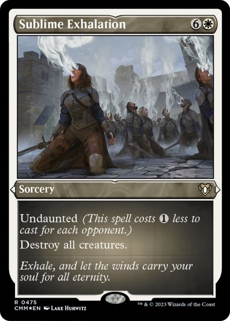 Sublime Exhalation (Foil Etched) [Commander Masters] | Card Merchant Takapuna