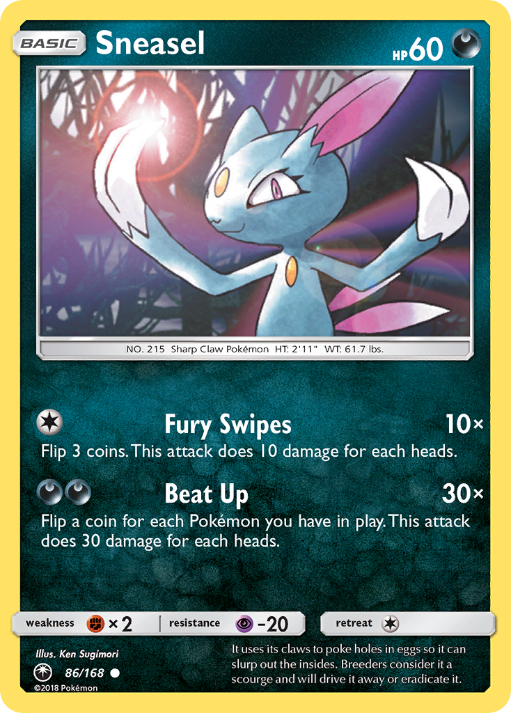 Sneasel (86/168) [Sun & Moon: Celestial Storm] | Card Merchant Takapuna