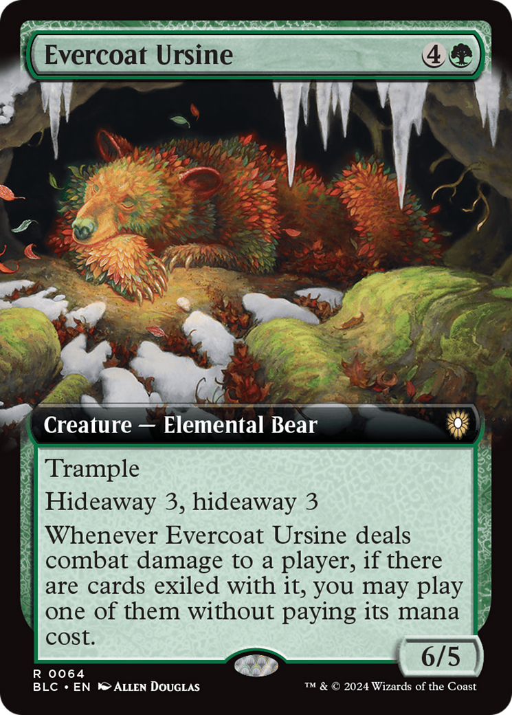 Evercoat Ursine (Extended Art) [Bloomburrow Commander] | Card Merchant Takapuna
