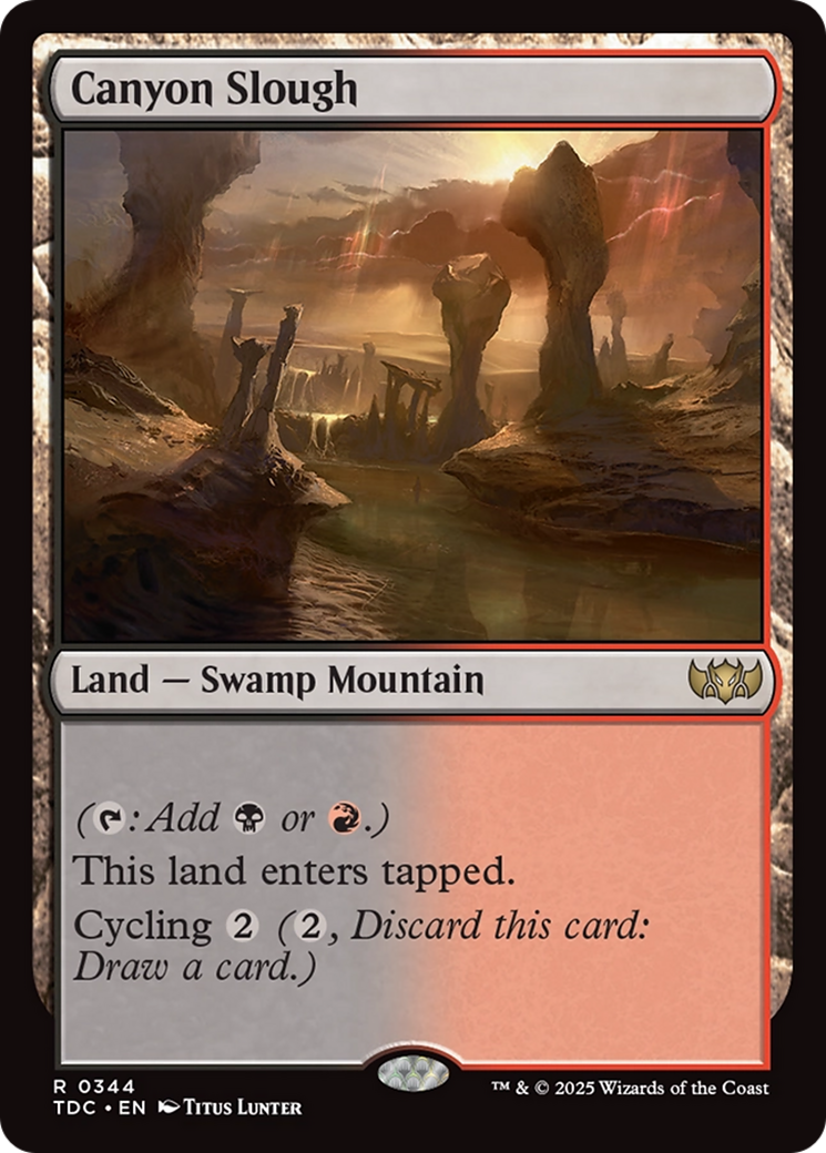 Canyon Slough [Tarkir: Dragonstorm Commander] | Card Merchant Takapuna