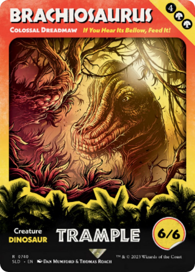 Brachiosaurus - Colossal Dreadmaw (Rainbow Foil) [Secret Lair Drop Series] | Card Merchant Takapuna