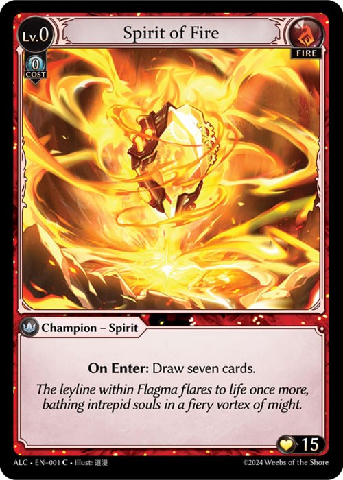 Spirit of Fire (1) [Alchemical Revolution] | Card Merchant Takapuna