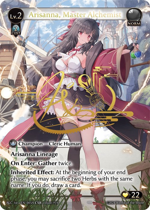 Arisanna, Master Alchemist (CSR) (005A) (005A) [Alchemical Revolution] | Card Merchant Takapuna
