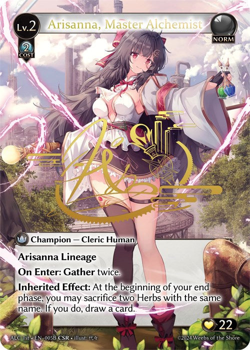 Arisanna, Master Alchemist (CSR) (005B) (005B) [Alchemical Revolution] | Card Merchant Takapuna