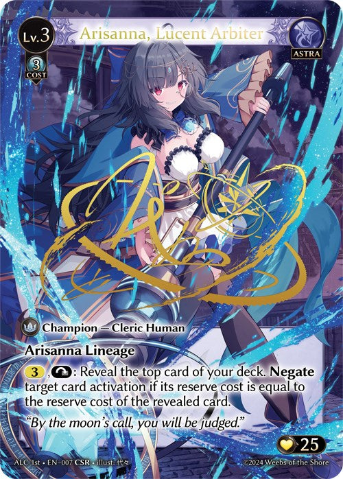 Arisanna, Lucent Arbiter (CSR) (7) [Alchemical Revolution] | Card Merchant Takapuna