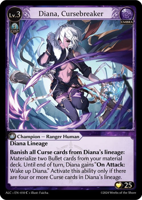 Diana, Cursebreaker (10) [Alchemical Revolution] | Card Merchant Takapuna