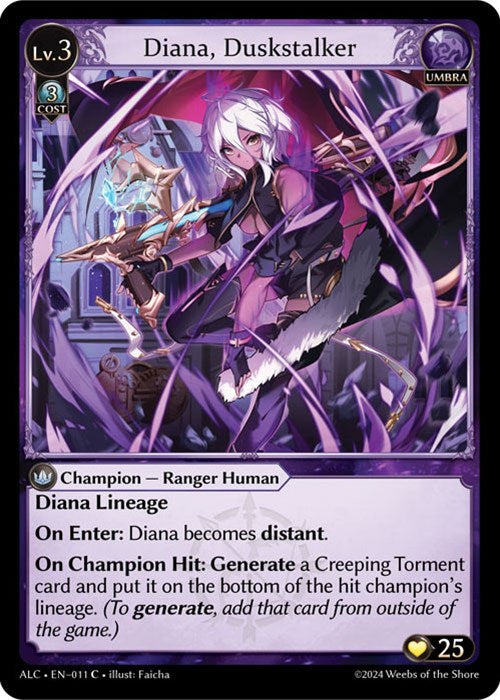 Diana, Duskstalker (11) [Alchemical Revolution] | Card Merchant Takapuna