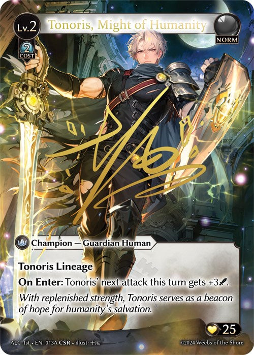 Tonoris, Might of Humanity (CSR) (013A) (013A) [Alchemical Revolution] | Card Merchant Takapuna