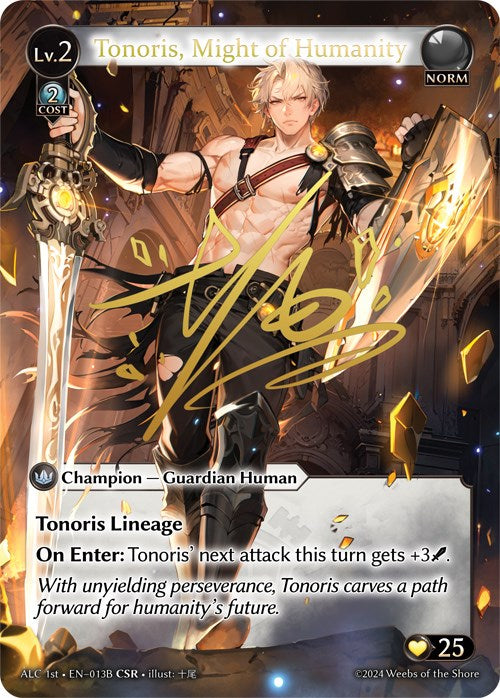 Tonoris, Might of Humanity (CSR) (013B) (013B) [Alchemical Revolution] | Card Merchant Takapuna