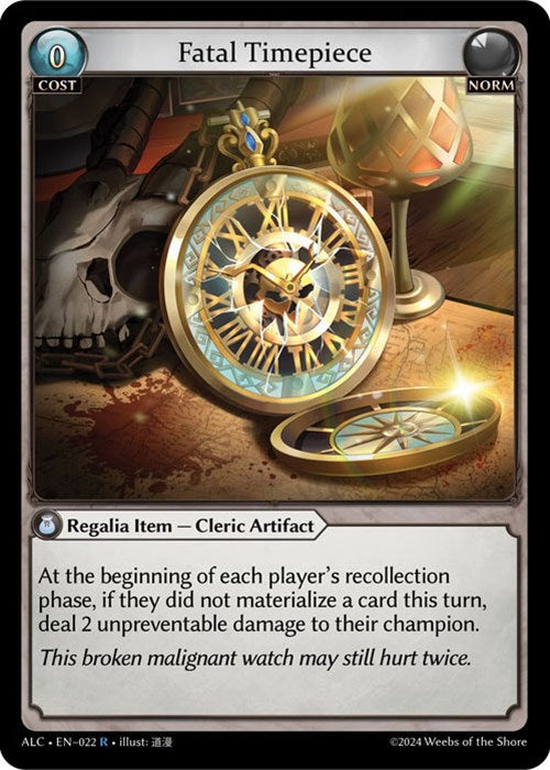 Fatal Timepiece (22) [Alchemical Revolution] | Card Merchant Takapuna