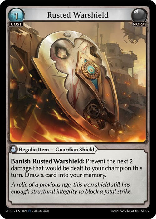 Rusted Warshield (26) [Alchemical Revolution] | Card Merchant Takapuna