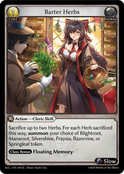 Barter Herbs (45) [Alchemical Revolution] | Card Merchant Takapuna