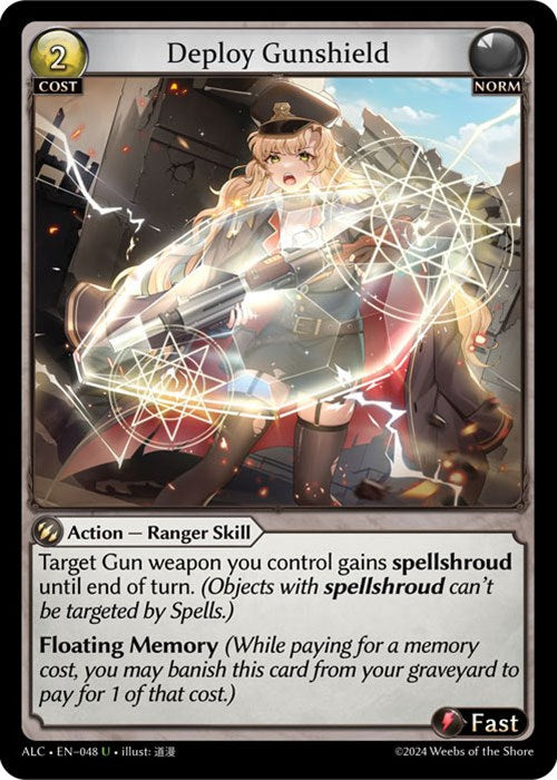 Deploy Gunshield (48) [Alchemical Revolution] | Card Merchant Takapuna