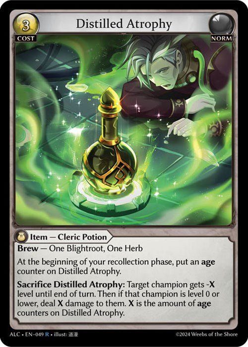 Distilled Atrophy (49) [Alchemical Revolution] | Card Merchant Takapuna