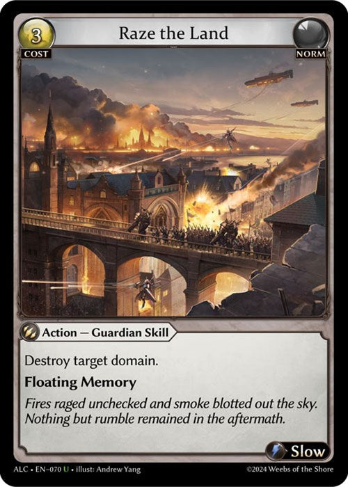 Raze the Land (70) [Alchemical Revolution] | Card Merchant Takapuna
