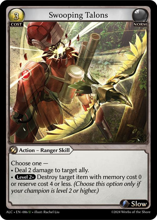 Swooping Talons (86) [Alchemical Revolution] | Card Merchant Takapuna