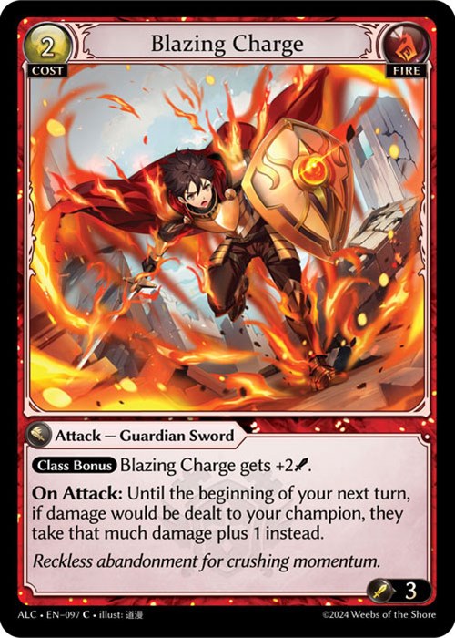 Blazing Charge (97) [Alchemical Revolution] | Card Merchant Takapuna