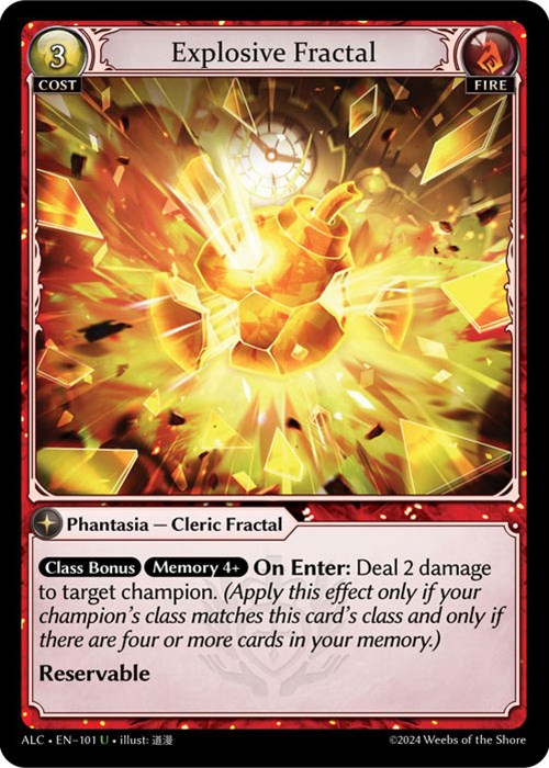 Explosive Fractal (101) [Alchemical Revolution] | Card Merchant Takapuna