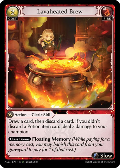 Lavaheated Brew (113) [Alchemical Revolution] | Card Merchant Takapuna