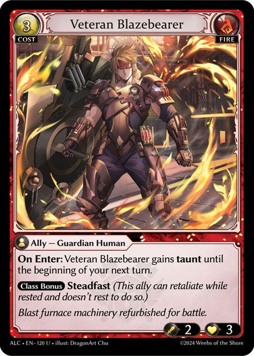 Veteran Blazebearer (120) [Alchemical Revolution] | Card Merchant Takapuna