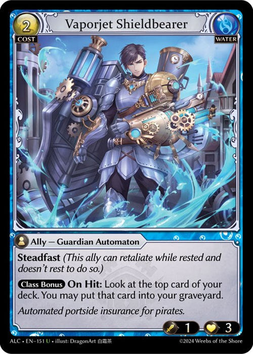 Vaporjet Shieldbearer (151) [Alchemical Revolution] | Card Merchant Takapuna