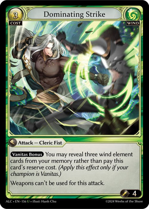Dominating Strike (156) [Alchemical Revolution] | Card Merchant Takapuna