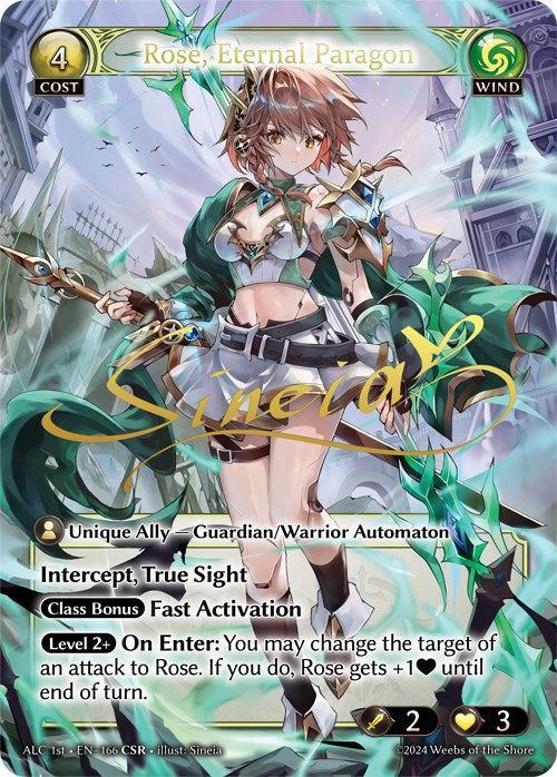 Rose, Eternal Paragon (CSR) (166) [Alchemical Revolution] | Card Merchant Takapuna